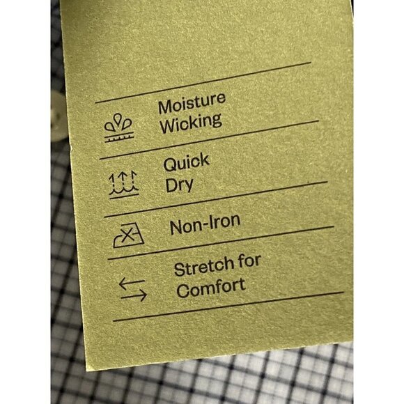 Men's Plaid Standard Fit Non Iron Blue Long Sleeve Button Down Shirt XL  New - Picture 5 of 10